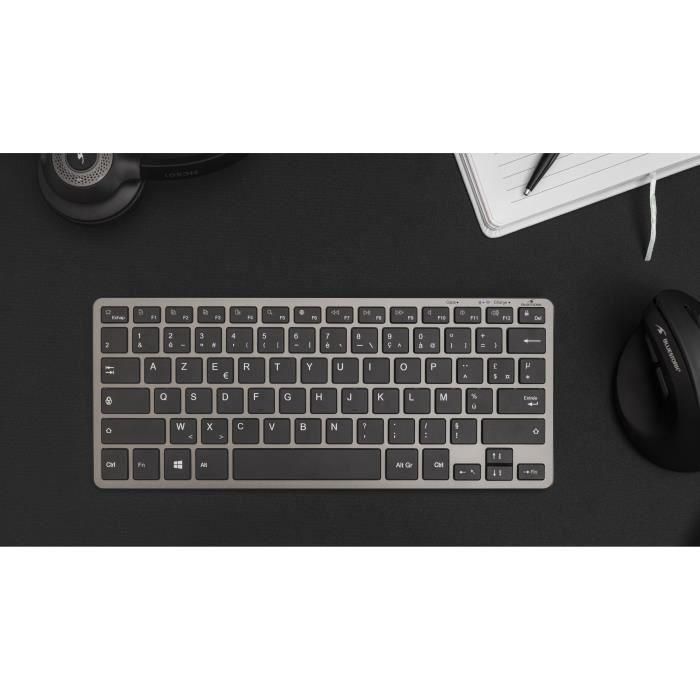 Teclado TKL - BLUESTORK - Bluetooth + PC 2.4Ghz - Gris y Negro 5