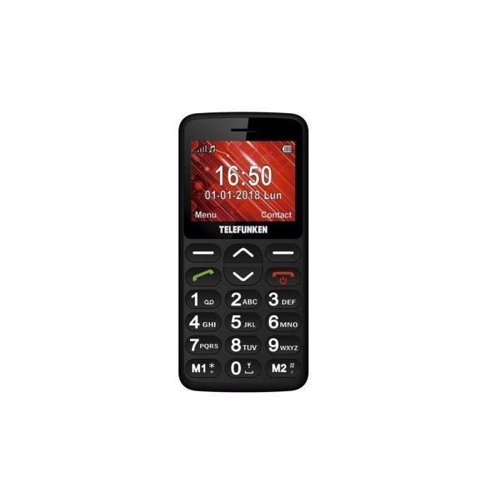 TELÉFONO MÓVIL LIBRE TELEFUNKEN TM 140 COSÍ BLACK - PANTALLA 2.3"/5.8CM - TECLAS GRANDES - CAM 0.3 MPX - BT 2.1 - RANURA MICROSD - BAT 600MAH TELÉFONO MÓVIL LIBRE TELEFUNKEN TM 140 COSÍ BLACK - PANTALLA 2.3"/5.8CM - TECLAS GRANDES - CAM 0.3 MPX - BT 2.1 - RANURA MICROSD - BAT 600MAH