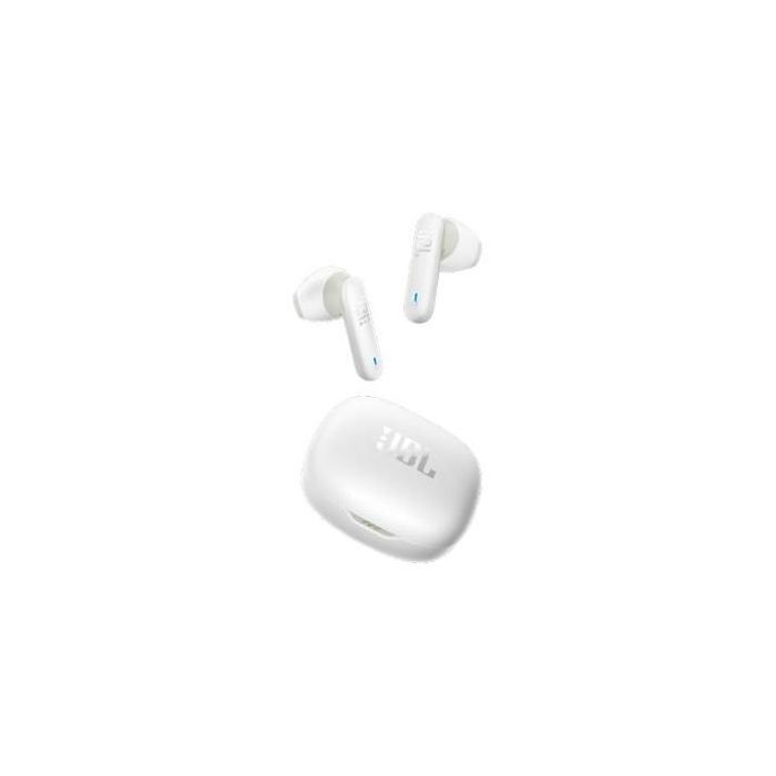 JBL Wave Flex 2 Auriculares In-Ear Inalámbricos Bluetooth IP54 Blanco - Resistente al Agua y Polvo para Música y Llamadas