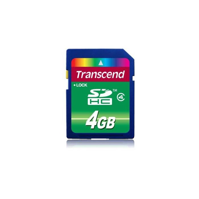 Transcend TS4GSDHC4 Tarjeta de Memoria SDHC 4GB 85MB/s Negra - Plug and Play, Durabilidad 10.000 Ciclos