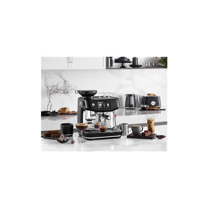 Sage Cafetera Espresso Automática Oracle Jet Negro Trufado, Pantalla Táctil, Sistema ThermoJet 3 Sage Cafetera Espresso Automática Oracle Jet Negro Trufado, Pantalla Táctil, Sistema ThermoJet 3
