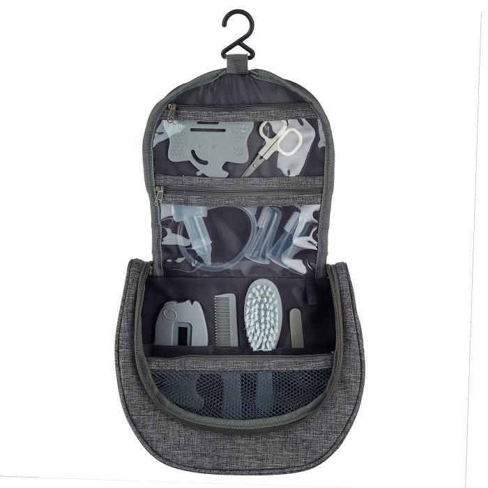 Thermobaby THE1686239828018 Neceser con accesorios gris jaspeado 1 Thermobaby THE1686239828018 Neceser con accesorios gris jaspeado 1