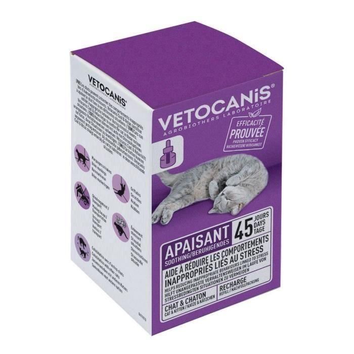 Vetocanis Recambio difusor antiestrés para gatos Cool & Relax – Feromonas calmantes, para un entorno seguro, eficaz 45 días 3