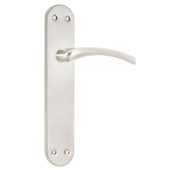 HERRAJES ALK Manilla Faus de Aluminio Níquel Satinado para Puerta - 241mm Largo, 45mm Ancho (Juego de 2 Unidades) 0 HERRAJES ALK Manilla Faus de Aluminio Níquel Satinado para Puerta - 241mm Largo, 45mm Ancho (Juego de 2 Unidades) 0