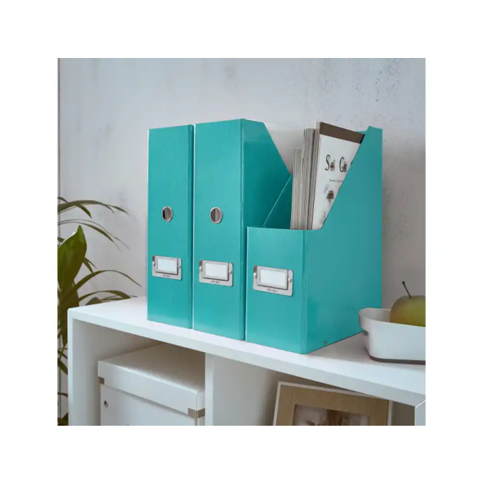 Leitz Revistero Click & Store Cartón Forrado Turquesa 103x170x235 mm 1