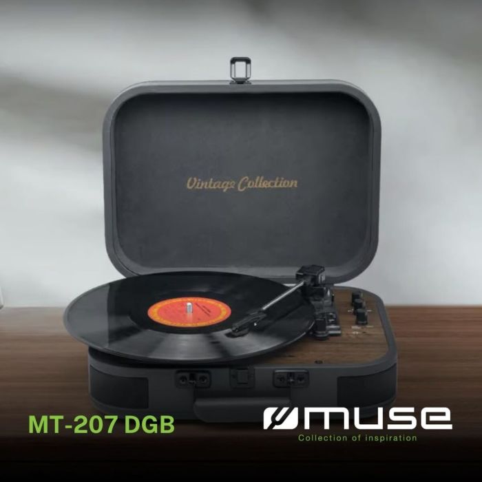 Tocadiscos Muse MT207DGB 5 Tocadiscos Muse MT207DGB 5
