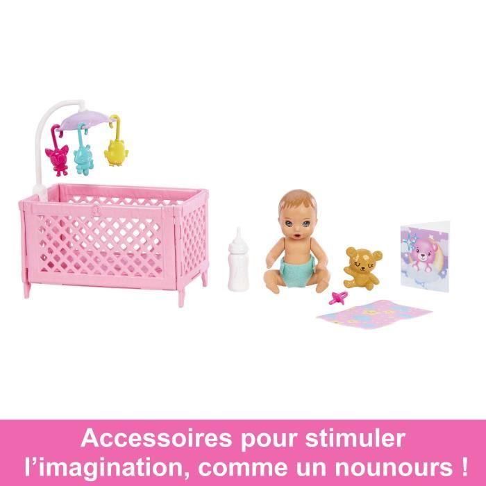 Barbie - Baby Skipper Box in Bed - Juega de muñecas - 3 años y + + 4