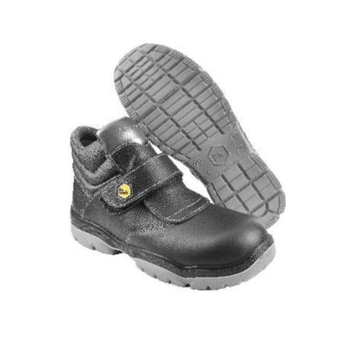 Duver Exena Ibiza Bota Soldador S3 Piel Puntera y Plantilla No Metálica Velcro Resistente Agua Tallas 39-46