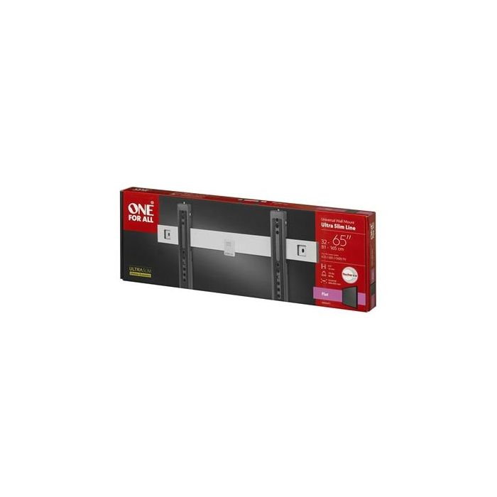 One For All WM6411 Soporte Pared TV Plano Ultra Slim 32'' a 65'' Fácil Instalación 2 One For All WM6411 Soporte Pared TV Plano Ultra Slim 32'' a 65'' Fácil Instalación 2