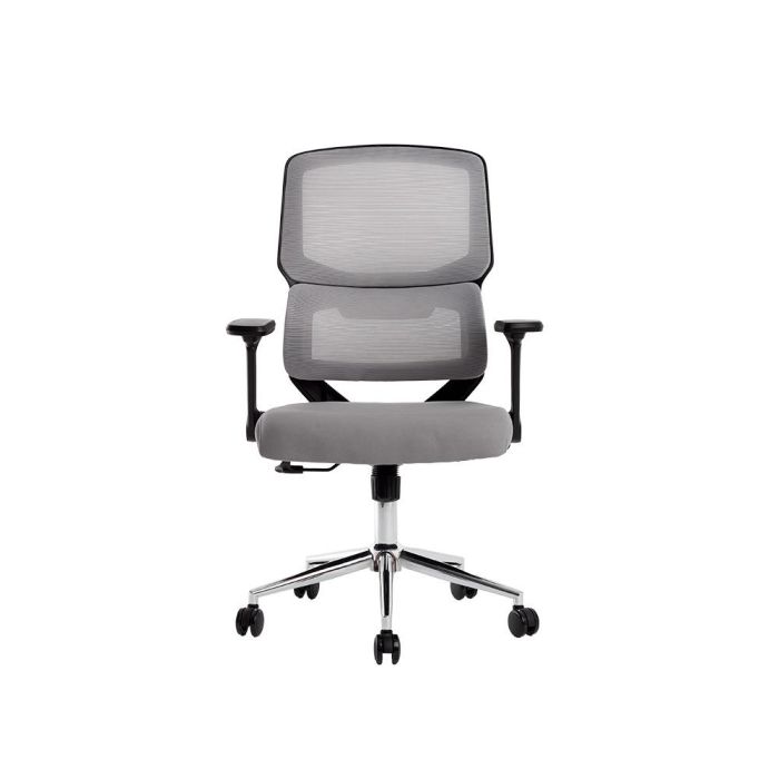 Silla Q-Connect Oficina Lucca Malla Base Metalica Alt Max 1090 Anc 700 Prof 650 Ruedas Premium Color Negro Gris