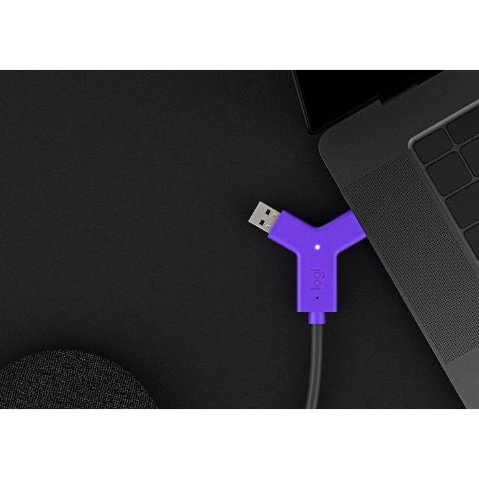 Logitech Swytch Hub - Hub USB-C con 2 Puertos HDMI 2.0, 3 USB 3.2 y 2 USB-C, Alimentación USB PD de 60W, Color Grafito, para Windows y macOS 1