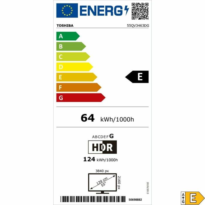 Toshiba 55QV3463DG Televisor QLED de 55 pulgadas con resolución 4K Ultra HD, Smart TV y conectividad WiFi en Negro 5 Toshiba 55QV3463DG Televisor QLED de 55 pulgadas con resolución 4K Ultra HD, Smart TV y conectividad WiFi en Negro 5
