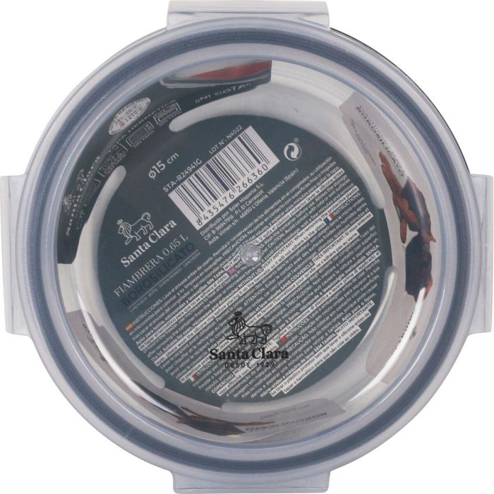 Fiambrera Hermética Santa Clara Transparente 650 ml (6 Unidades) 2 Fiambrera Hermética Santa Clara Transparente 650 ml (6 Unidades) 2