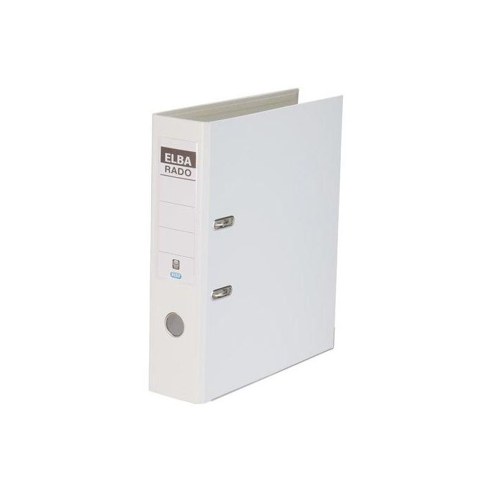 Archivador Palanca Elba Forrado Pvc Rado Plast A4 80Mm Blanco (1049708)