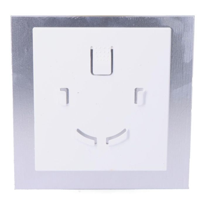 Edm Tapa Extractor Aire 08413 Cristal Blanco Mate 175x175 mm ø10cm 1