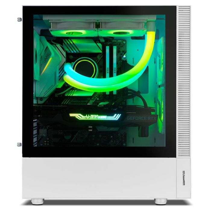 Nox Caja Gaming Semitorre Hummer Nemesis NXHUMMERNMSSWH Blanca con Cristal Templado y ARGB 2