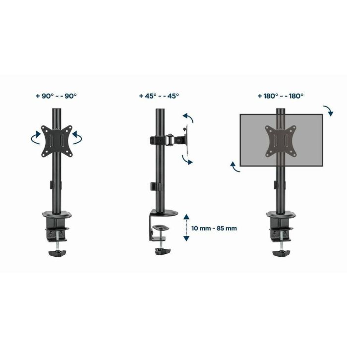 Gembird MA-D1-02 soporte para monitor 81,3 cm (32") Escritorio Negro 9 Gembird MA-D1-02 soporte para monitor 81,3 cm (32") Escritorio Negro 9