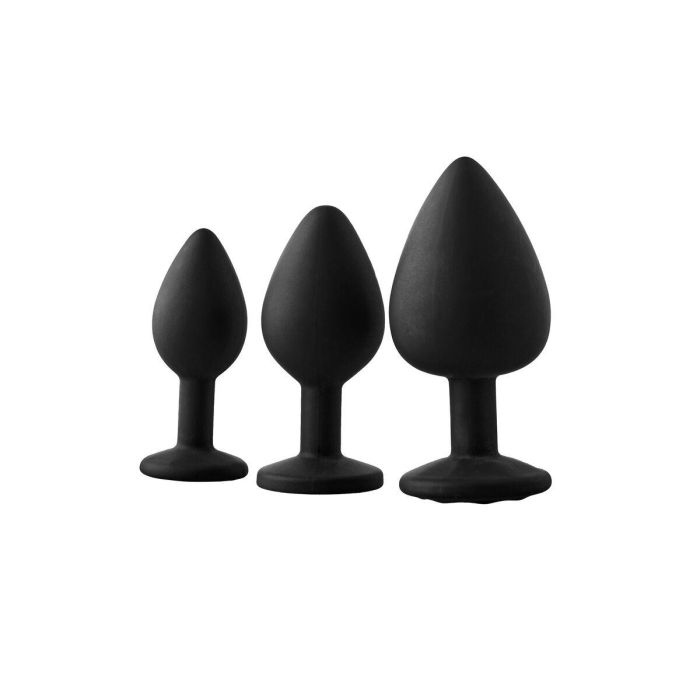 Plug Anal Dream Toys Fantasstic Negro 3 Piezas 4