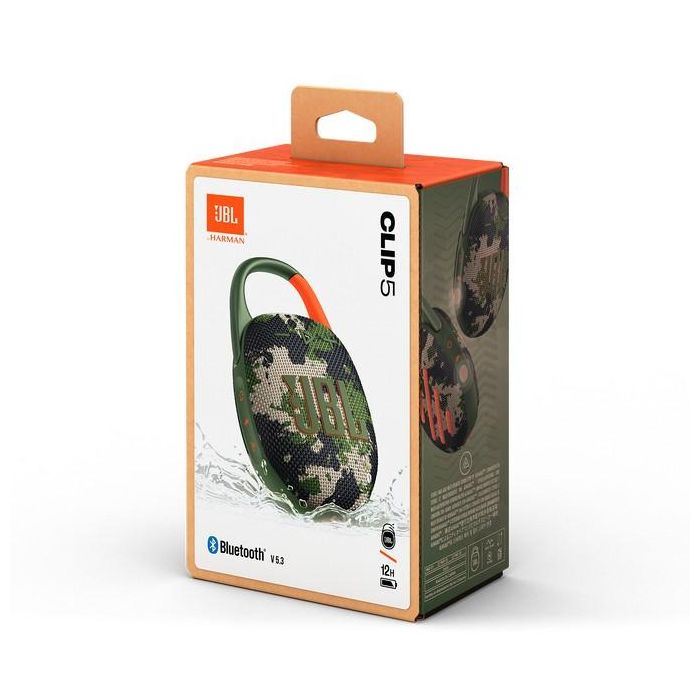 JBL Clip 5 Tragbare Bluetooth-Lautsprecher-Box Camouflage 7
