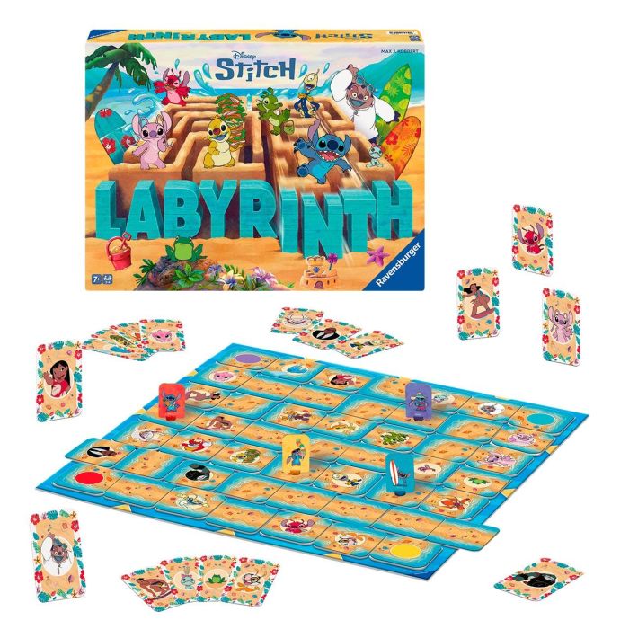 Ravensburger Juego Laberinto Stitch: Tablero que se Transforma con Cada Jugada - Multilingüe - Edad 8+ años 2 Ravensburger Juego Laberinto Stitch: Tablero que se Transforma con Cada Jugada - Multilingüe - Edad 8+ años 2
