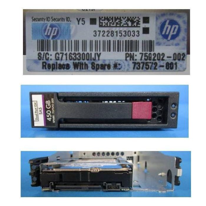 Hewlett Packard Enterprise Disco Duro SAS 450GB 3.5" 1