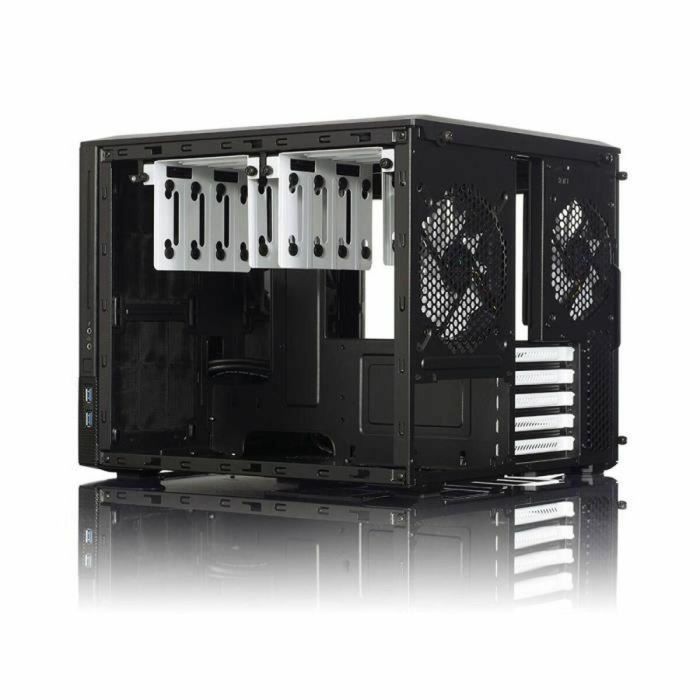 Fractal Design Node 804 Carcasa Negra Mini-Tower Micro ATX/Mini-ITX, compatible AIO, 3 ventiladores 120mm, 8 HDD/2 SSD 2 Fractal Design Node 804 Carcasa Negra Mini-Tower Micro ATX/Mini-ITX, compatible AIO, 3 ventiladores 120mm, 8 HDD/2 SSD 2