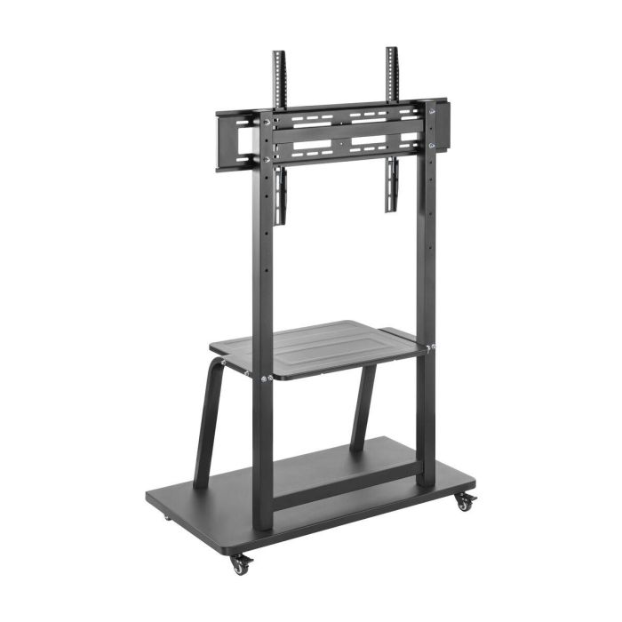 AISENS - SOPORTE DE SUELO ECO CON RUEDA, BANDEJA PARA DVD PARA MONITOR/TV 150KG DE 37-100, NEGRO 4