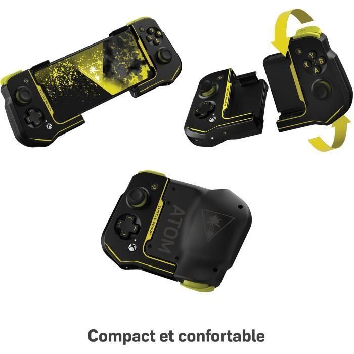 Controlador de juegos para móvil Android - Turtle Beach Atom D4X - Bluetooth - Negro/Amarillo 3 Controlador de juegos para móvil Android - Turtle Beach Atom D4X - Bluetooth - Negro/Amarillo 3