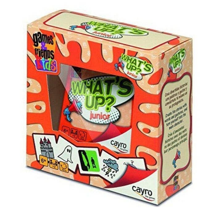 Cayro Juego Whats Up? Junior - Crea Divertidas Historias, para 2 Jugadores, Edad 6+ Años, Medidas 10,5x10,5x5 cm Cayro Juego Whats Up? Junior - Crea Divertidas Historias, para 2 Jugadores, Edad 6+ Años, Medidas 10,5x10,5x5 cm