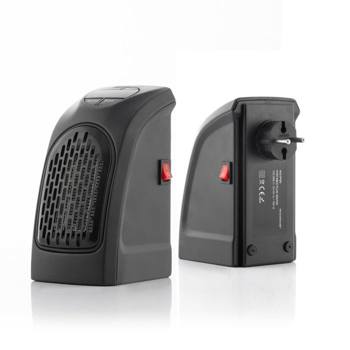 Innovagoods Calefactor Termocerámico de Enchufe Heatpod 400W Negro Ultraligero 1