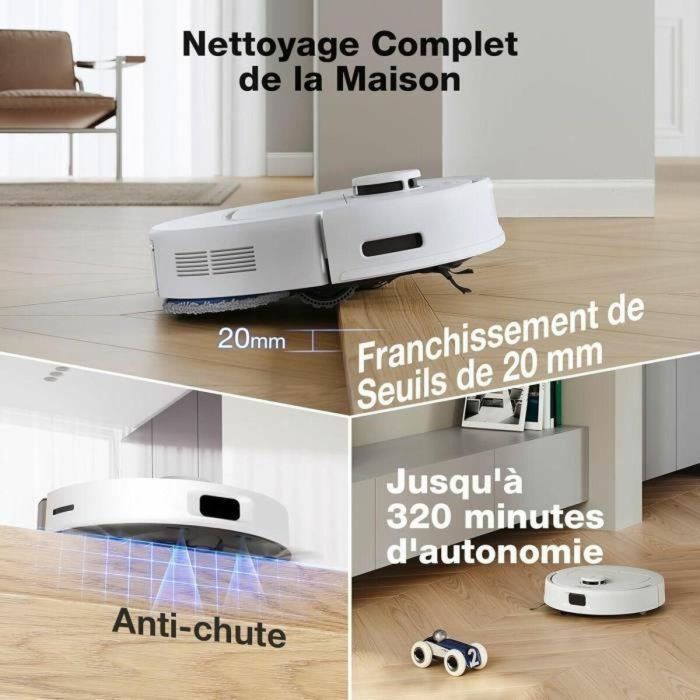 Ecovacs N30 Pro OMNI Aspiradora Robot con Vaciado Automático, Potencia 10000Pa, Limpieza con Agua Caliente 1 Ecovacs N30 Pro OMNI Aspiradora Robot con Vaciado Automático, Potencia 10000Pa, Limpieza con Agua Caliente 1
