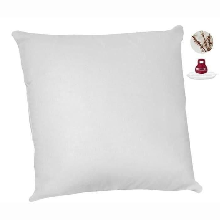 Set de 2 almohadas antiácaros - 60 x 60 cm - 100% algodón orgánico - ABEIL 1 Set de 2 almohadas antiácaros - 60 x 60 cm - 100% algodón orgánico - ABEIL 1