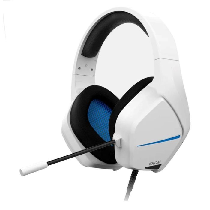 Krom Auriculares Gaming Kopa Move NXKROMKOPAMOVEWH con Micrófono Jack 3.5mm Blancos 0 Krom Auriculares Gaming Kopa Move NXKROMKOPAMOVEWH con Micrófono Jack 3.5mm Blancos 0