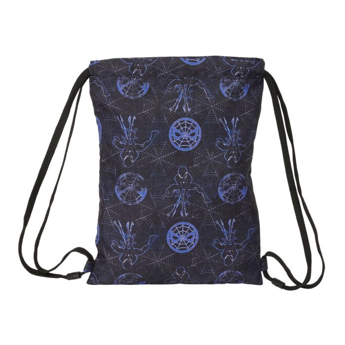 Bolsa Mochila con Cuerdas Spider-Man Attack Negro 26 x 34 x 1 cm 3