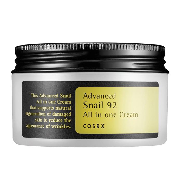 COSRX Crema Antiarrugas Avanzada Todo-en-Uno con Caracol 92% 100gr COSRX Crema Antiarrugas Avanzada Todo-en-Uno con Caracol 92% 100gr