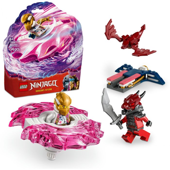 LEGO 71824 Spinner Spinjitzu Dragón de Sora Ninjago | Set Juguete con 2 Minifiguras Sora y Guerrero Dragónido +6 años 2 LEGO 71824 Spinner Spinjitzu Dragón de Sora Ninjago | Set Juguete con 2 Minifiguras Sora y Guerrero Dragónido +6 años 2