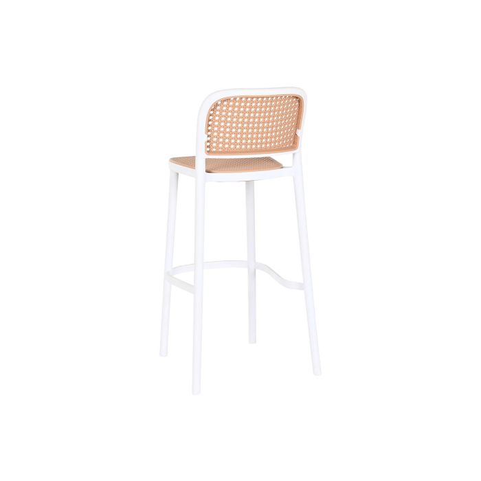 Taburete DKD Home Decor Blanco Marron 51 x 103 x 48 cm (4 Unidades) 5 Taburete DKD Home Decor Blanco Marron 51 x 103 x 48 cm (4 Unidades) 5