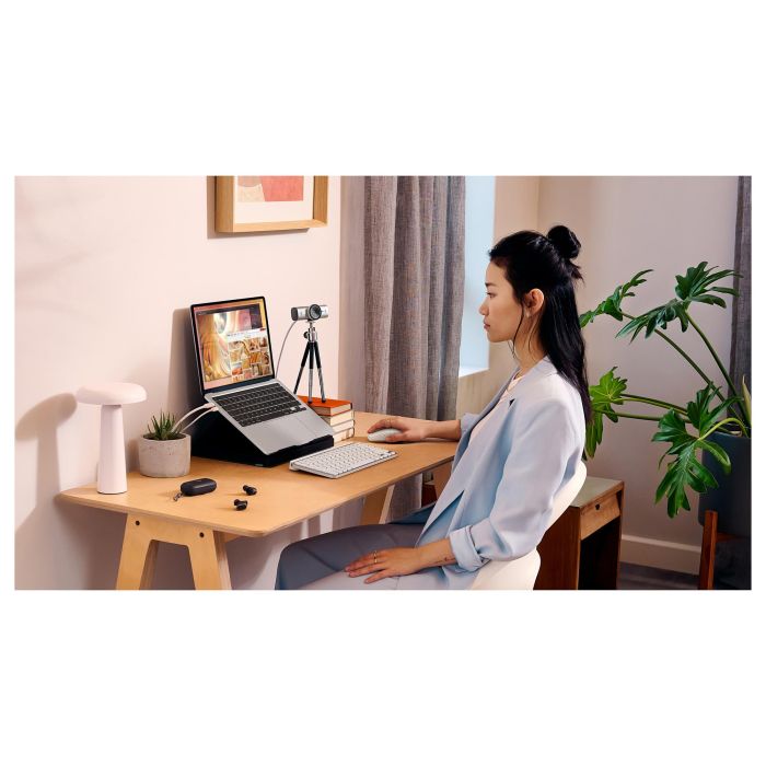 Logitech 960-001554 MX BRIO Webcam 4K Ultra HD 30 pps Zoom 4x Tapa de Privacidad Color Gris 7