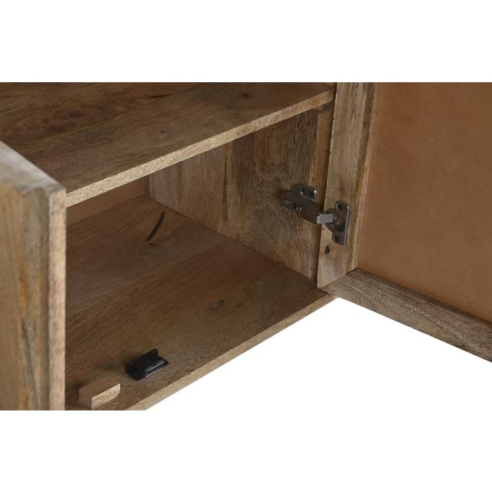 DKD Home Decor Buffet Balines 40 x 76 x 150 cm Mango Ratán Natural Hecho a Mano 4 Puertas 5