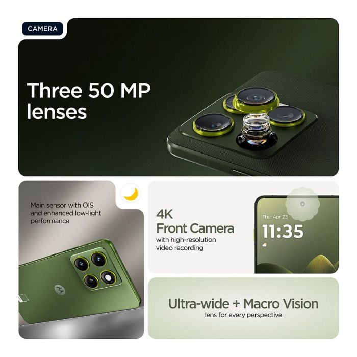 Motorola Edge 70 12GB 512GB 50MP 17cm (6.7") 120Hz AMOLED 5G Android 16.0 Bronze Green