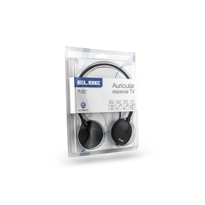 Auriculares Diadema Elbe AU-889-TV para TV y Reproductores, Cable 5m, Control Volumen - Sonido Claro 8 Auriculares Diadema Elbe AU-889-TV para TV y Reproductores, Cable 5m, Control Volumen - Sonido Claro 8