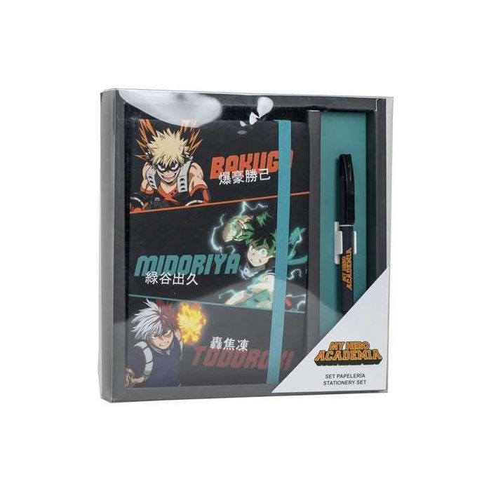 Set de papelería bolígrafo my hero academia 23.0 x 24.0 x 3.0 cm