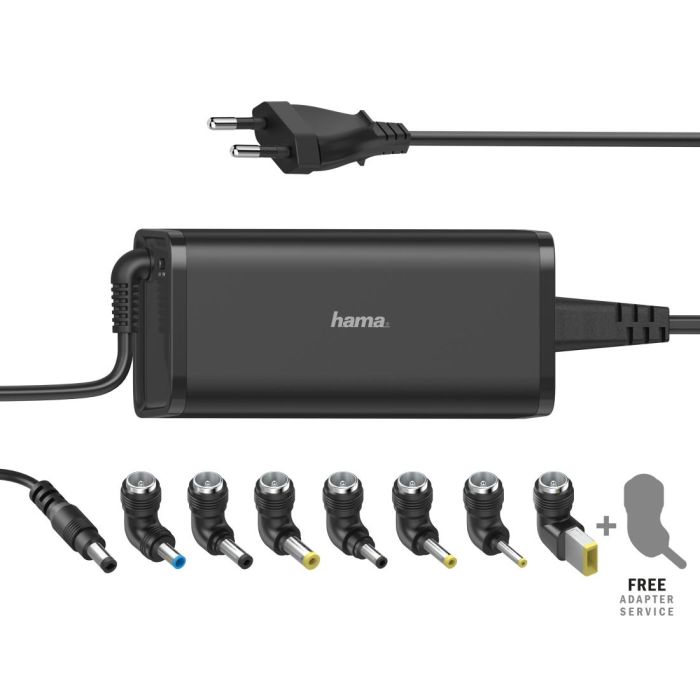 HAMA Cargador universal portatil 8 adapt., de 15-19V/90W