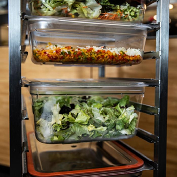 RIEBER Cubeta GN de Policarbonato Transparente 1/2-065, 3.3L, Apto Alimentario, Almacenaje y Transporte