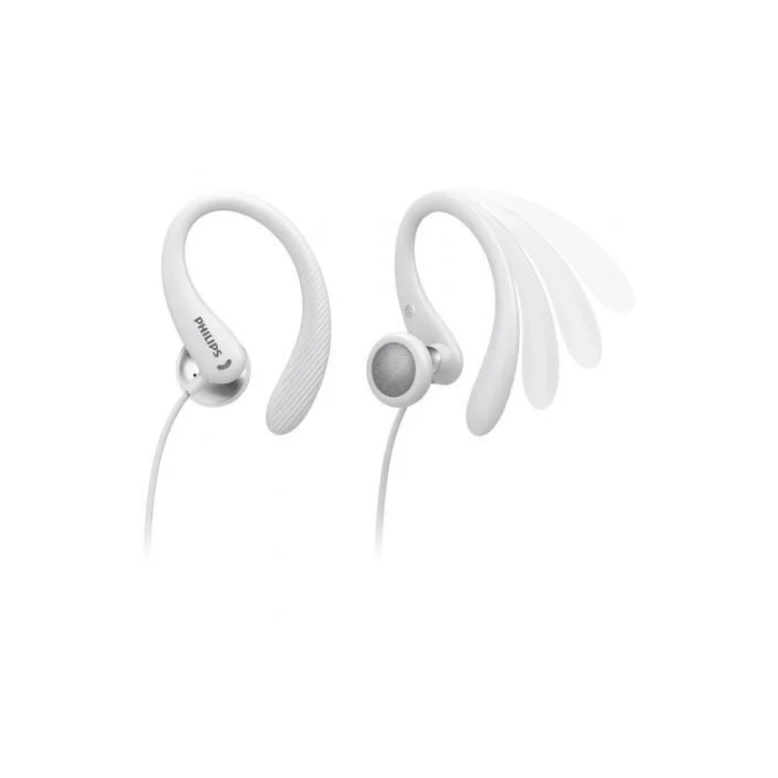 Philips Auriculares Deportivos TAA1105WT/00 con Micrófono, Jack 3.5, Resistentes al Sudor, Blancos 1
