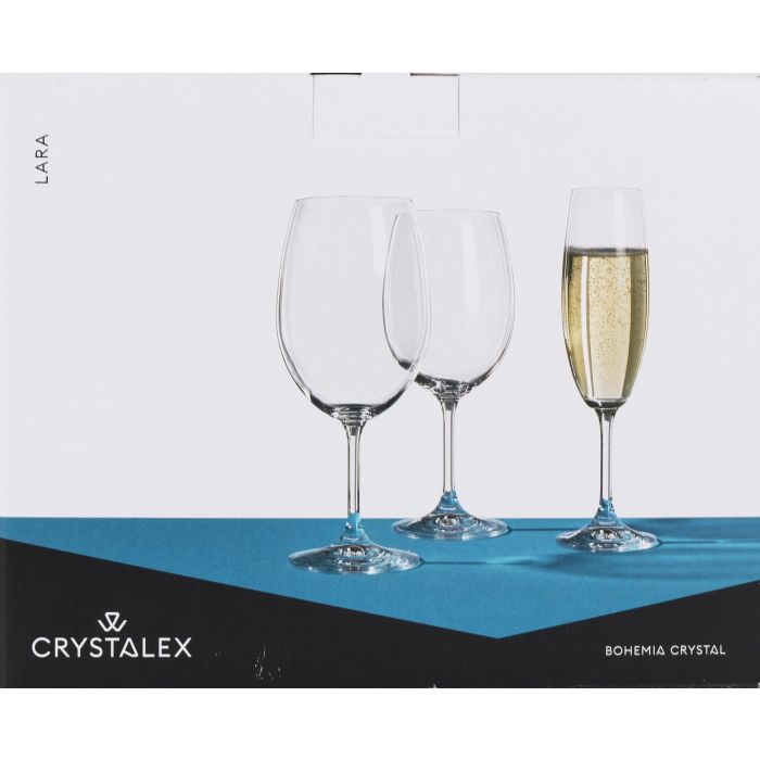 Bohemia Set de 6 Copas de Cristal Lara 450 cc (8 Cajas) 1