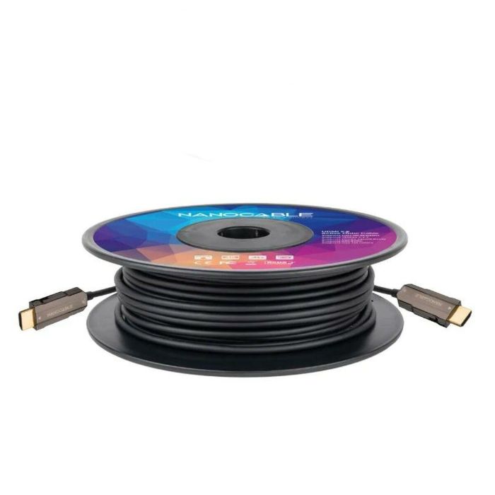 Cable HDMI NANOCABLE 10.15.2030 30 m 4K Ultra HD 18 gbps Negro 2 Cable HDMI NANOCABLE 10.15.2030 30 m 4K Ultra HD 18 gbps Negro 2