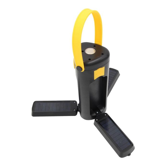 Edm Linterna Solar Plegable Recargable USB, IP42, 300/150 Lúmenes, 6500K/4000K, Batería 2000mAh, Ideal para Camping 1 Edm Linterna Solar Plegable Recargable USB, IP42, 300/150 Lúmenes, 6500K/4000K, Batería 2000mAh, Ideal para Camping 1