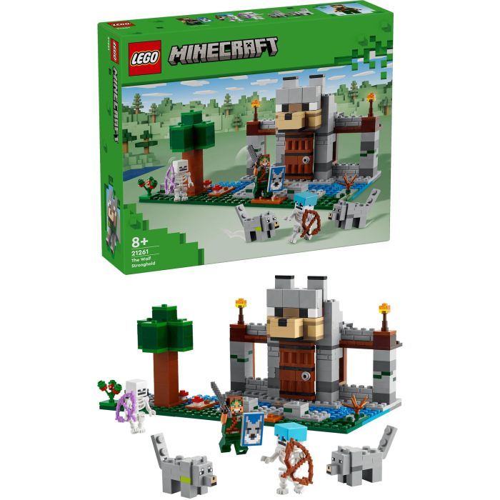 LEGO 21261 Minecraft La Fortaleza-Lobo Juego de Construcción Multicolor 312 Piezas para Niños a partir de 8 Años 3