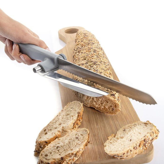 Cuchillo de Pan con Guía de Corte Regulable Kutway InnovaGoods 4 Cuchillo de Pan con Guía de Corte Regulable Kutway InnovaGoods 4